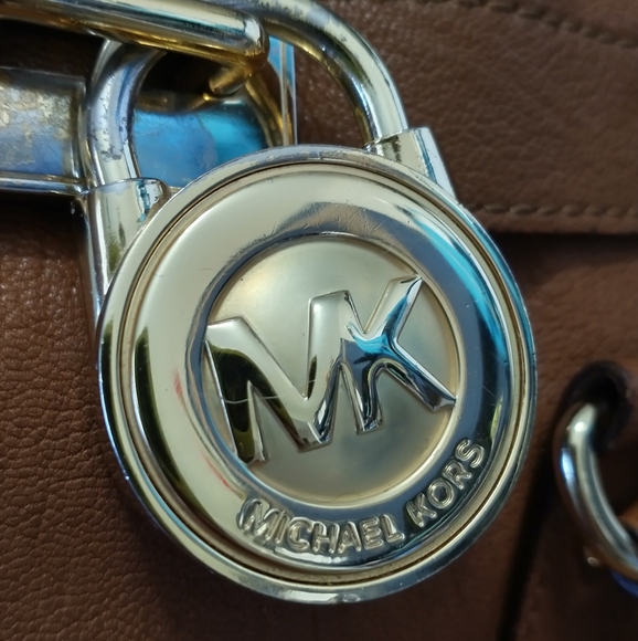 Michael Kors Brown Leather Hamilton Large Tote Bag - Picture 2 of 15